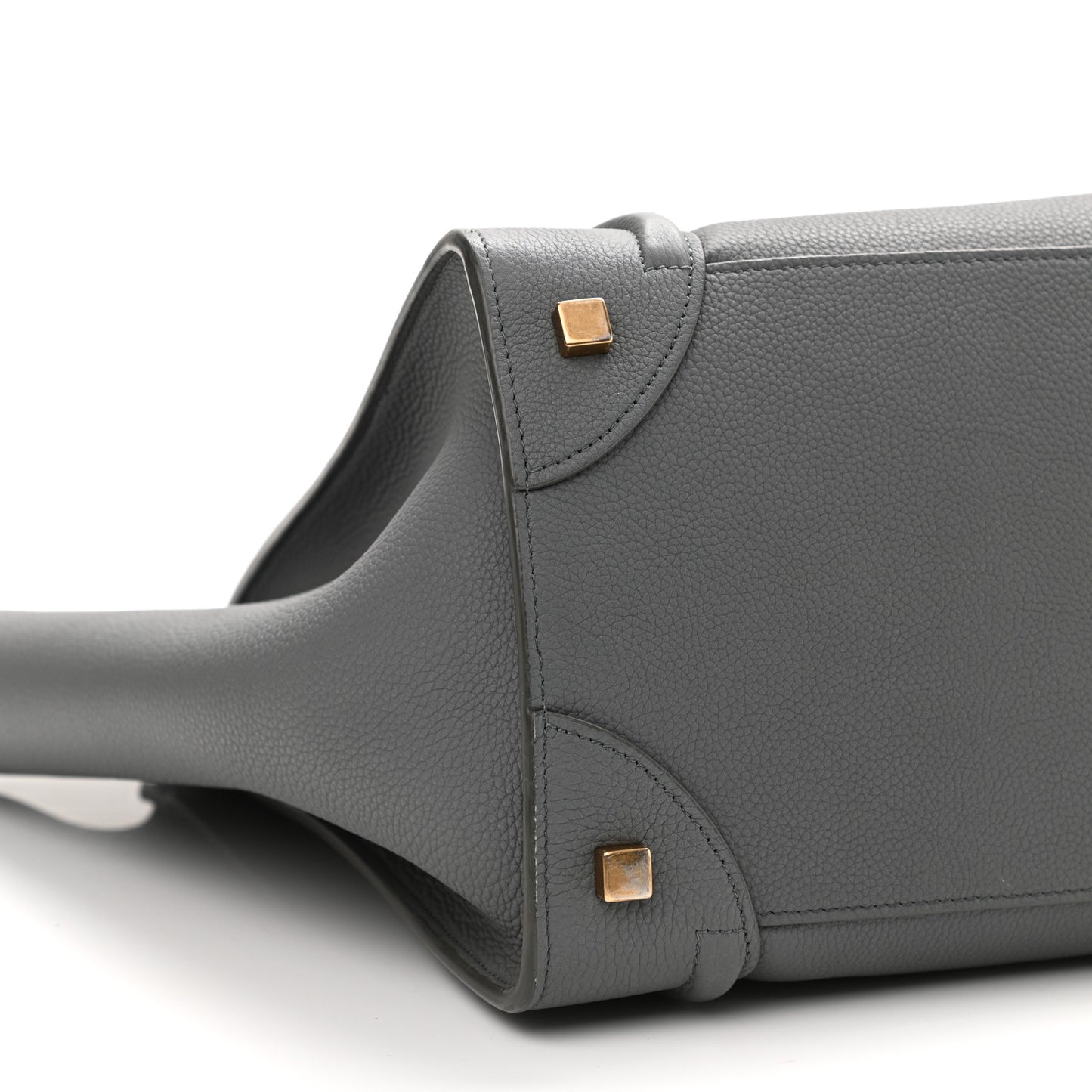 Drummed Calfskin Mini Luggage Kohl