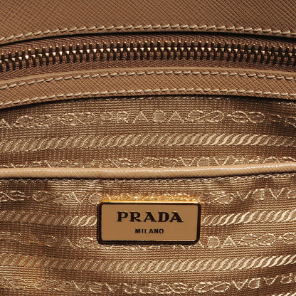 Prada Saffiano Lux Large Double Zip Tote Sabbia 6 of 9