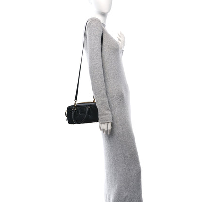 Miu Miu Calfskin Regular Arcadie Top Handle Bag Black 2 of 9