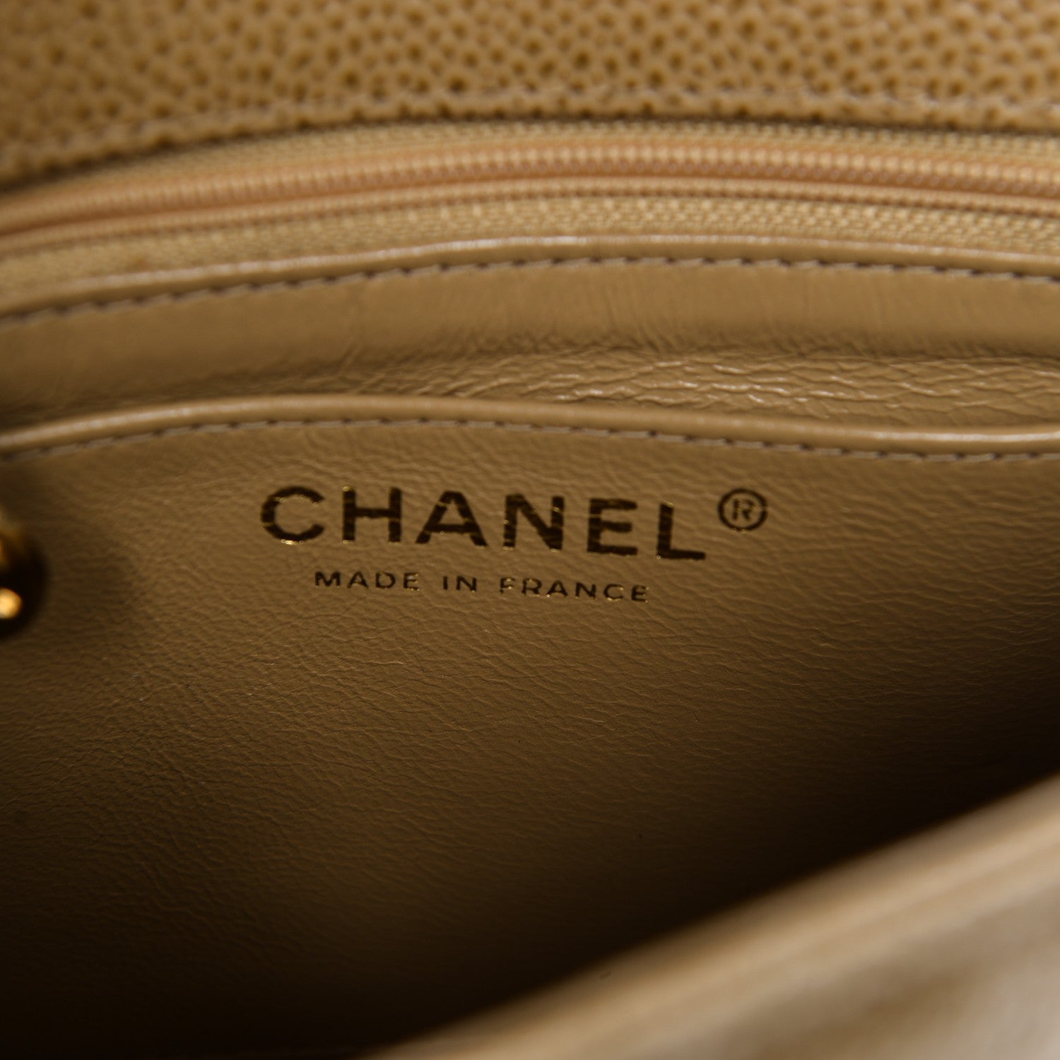 Chanel Caviar Quilted Mini Square Flap Beige 6 of 7