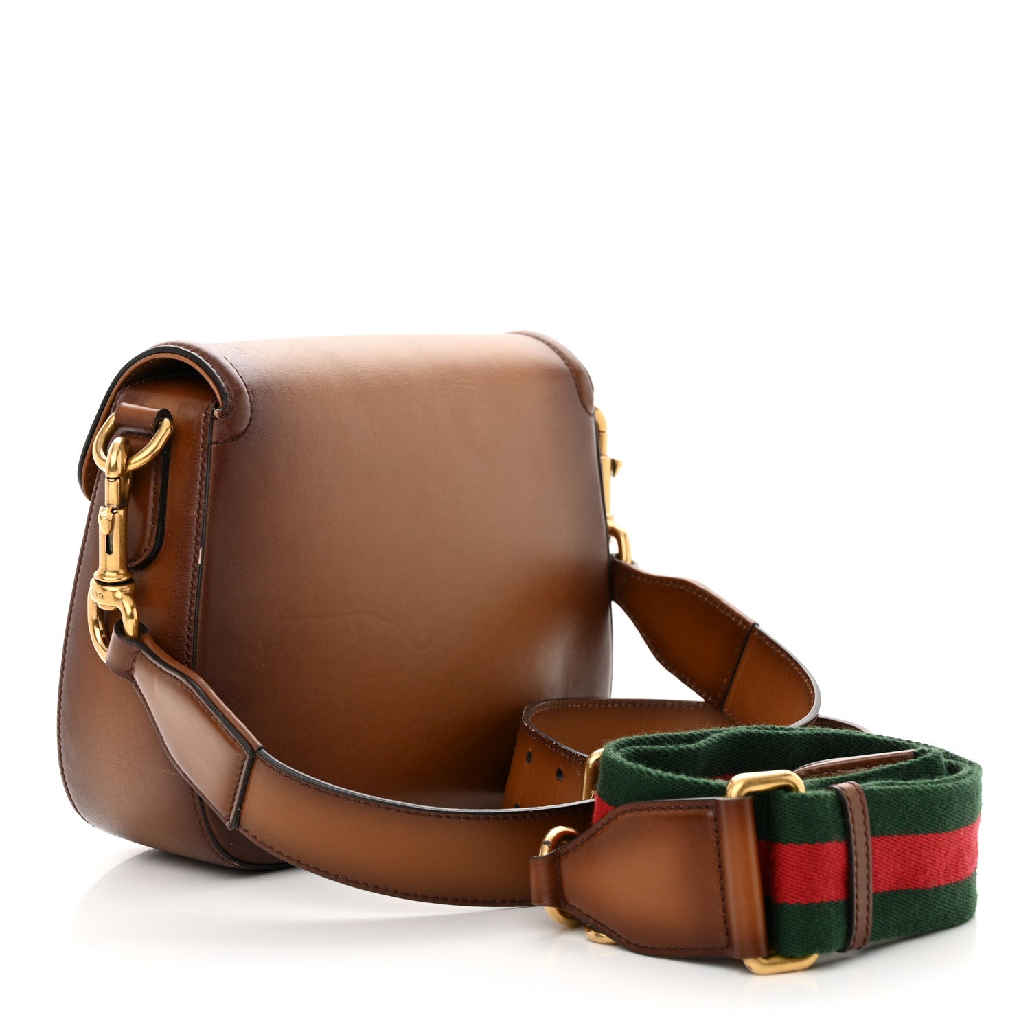 Gucci Calfskin Medium Lady Web Shoulder Bag Cuir 3 of 21