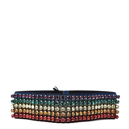 Gucci Metallic Crystal Embellished Webby Headband 57 Rainbow 1 of 6