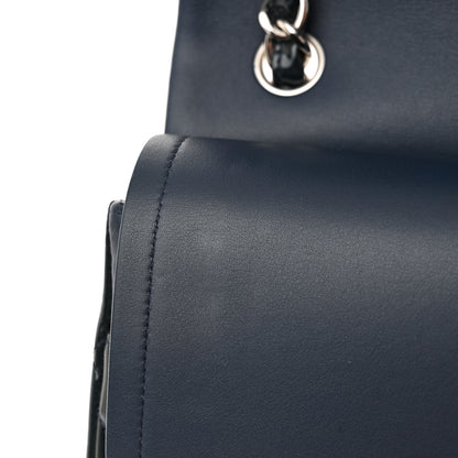 Chanel Patent Quilted Jumbo Double Flap Navy Blue 11 of 13