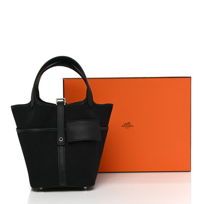 Hermes Toile Goeland Swift Cargo Picotin Lock 18 Black 10 of 10