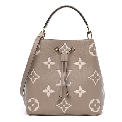 Louis Vuitton Empreinte Monogram Giant Neonoe MM Tourterelle Creme 1 of 10