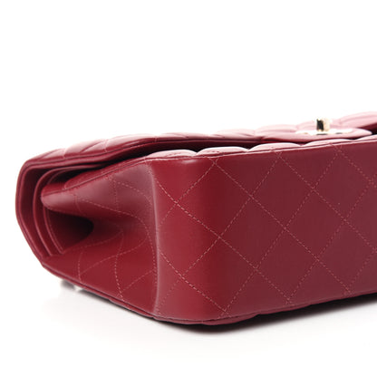 Chanel Lambskin Quilted Jumbo Double Flap Burgundy 8 of 11
