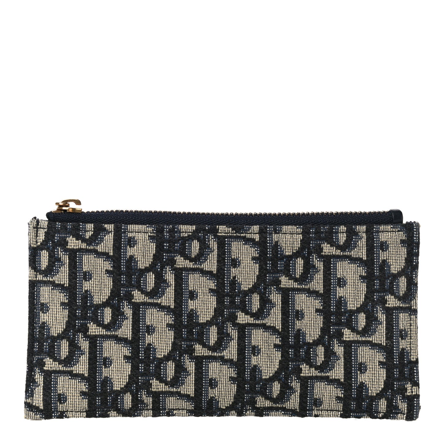 Oblique Saddle Chain Long Wallet Blue