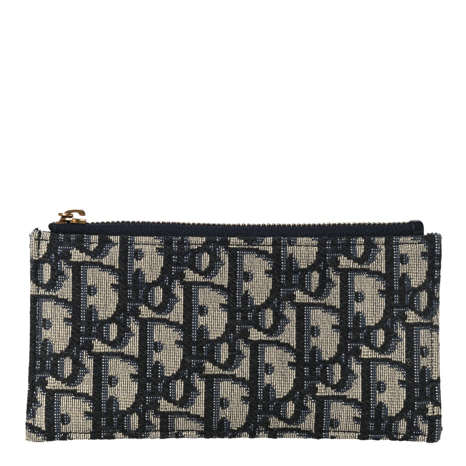 Christian Dior Oblique Saddle Chain Long Wallet Blue 4 of 17