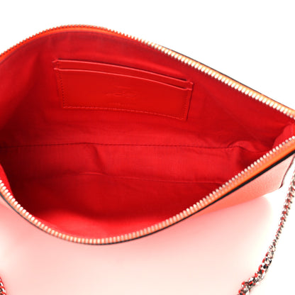 Christian Louboutin Calfskin Empire Loubila Chain Clutch Sunrise 5 of 12