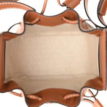 Loewe Calfskin Canvas Mini Hammock Shoulder Bag Natural Tan 5 of 10