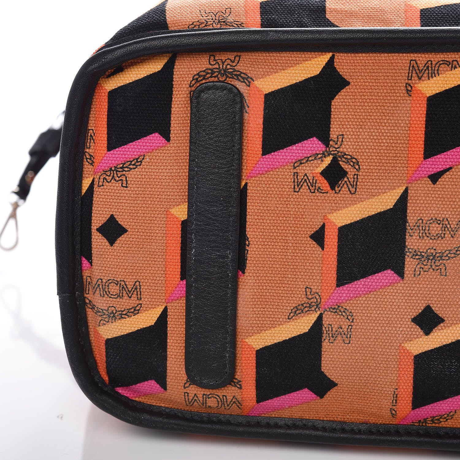 MCM Visetos Medium Liz Reversible Shopper Tote Pink 17 of 18