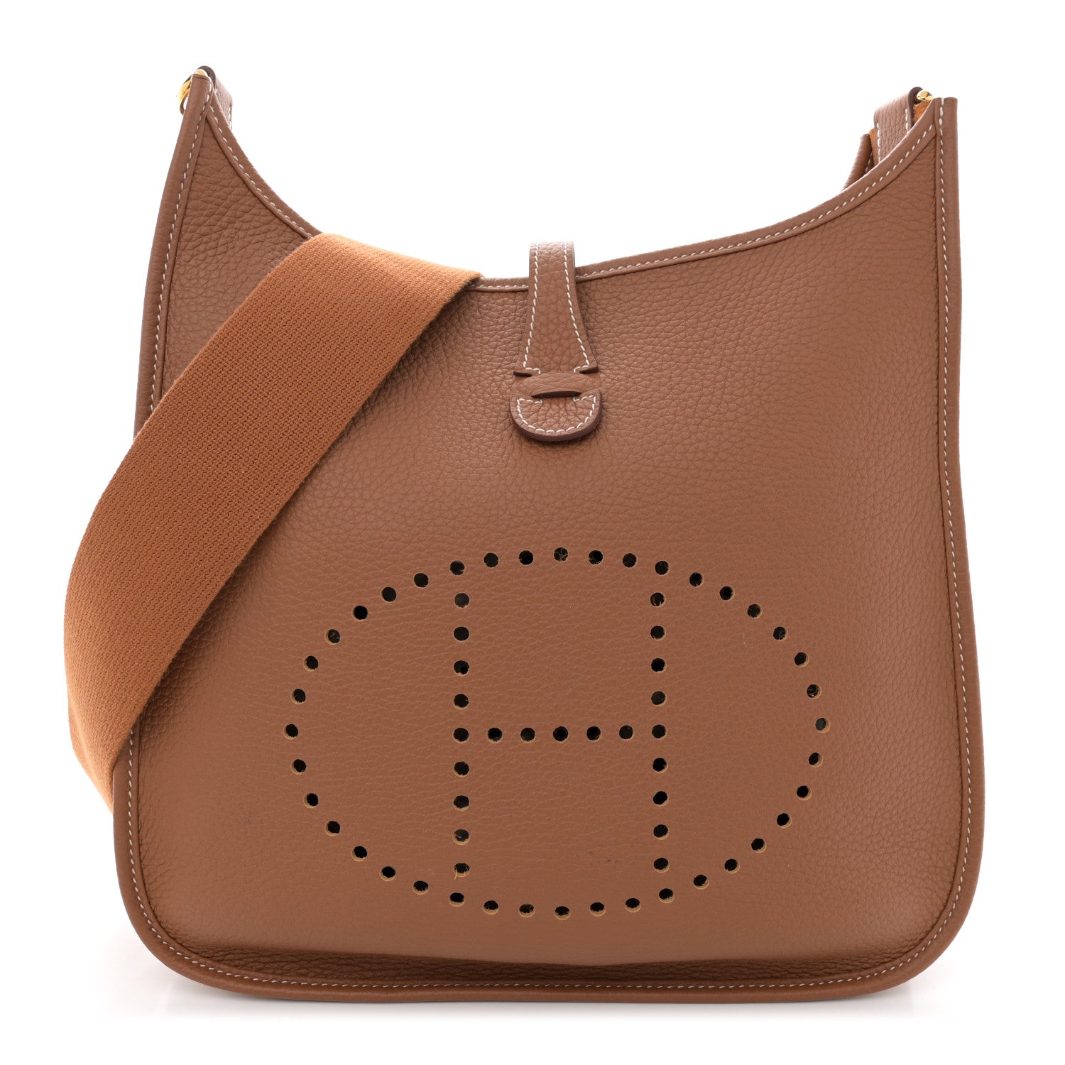 Hermes Taurillon Clemence Evelyne III PM Gold 1 of 10