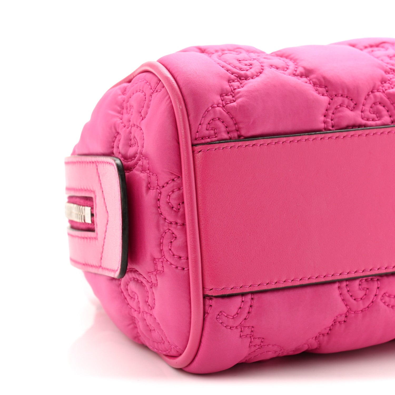 Gucci Nylon Calfskin Enamel GG Matelasse Mini Bowler Bag Lovely 9 of 10