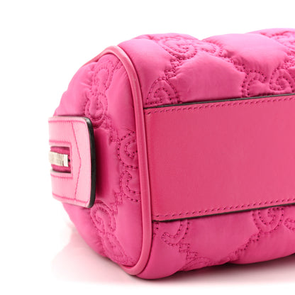 Gucci Nylon Calfskin Enamel GG Matelasse Mini Bowler Bag Lovely 9 of 10