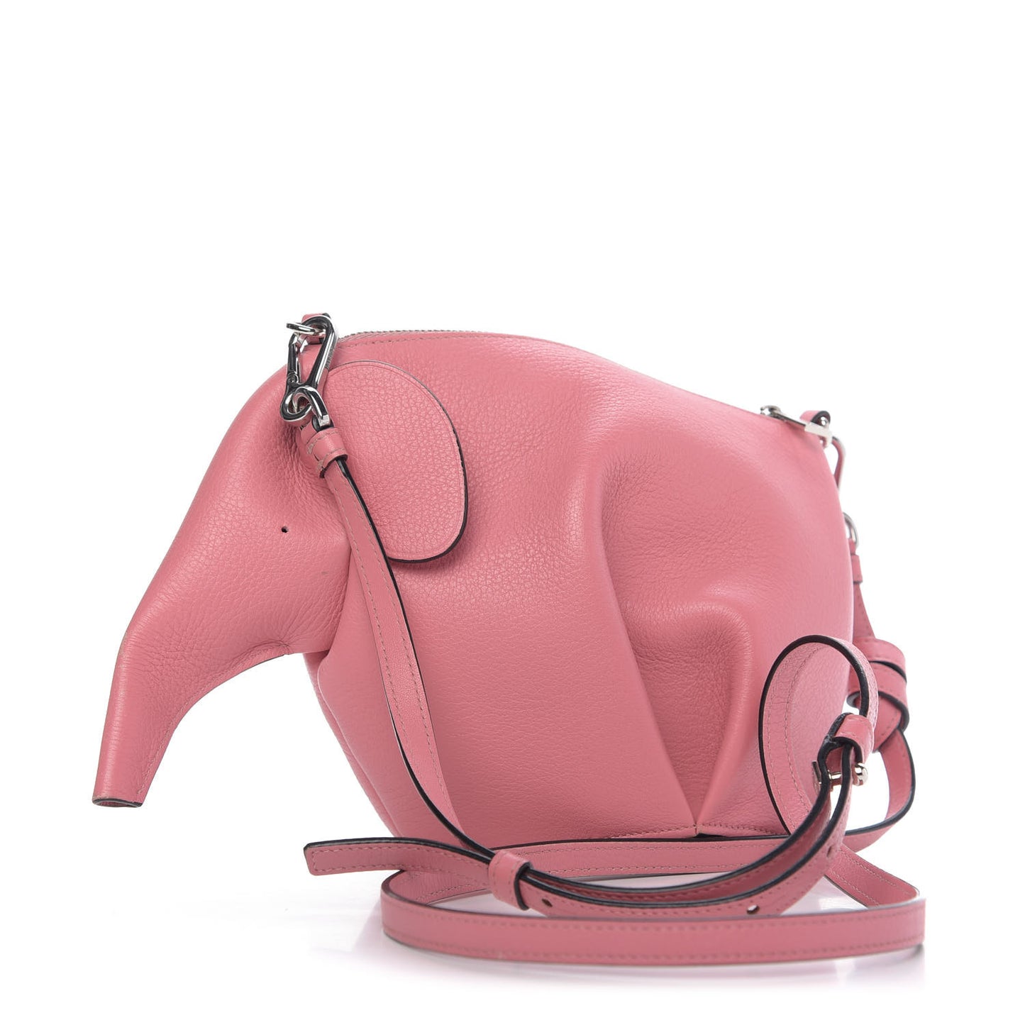 Calfskin Mini Elephant Crossbody Bag Candy