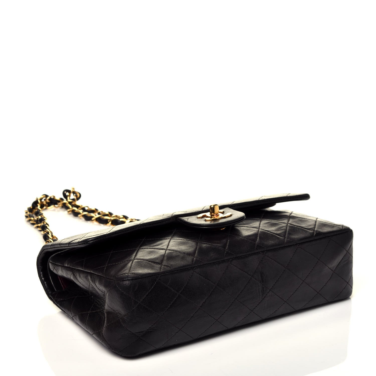 Chanel Lambskin Quilted Medium Double Flap Black 4 of 9