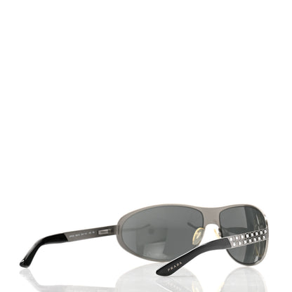 Prada Metal Crystal Sunglasses SPR 59I Black 4 of 8