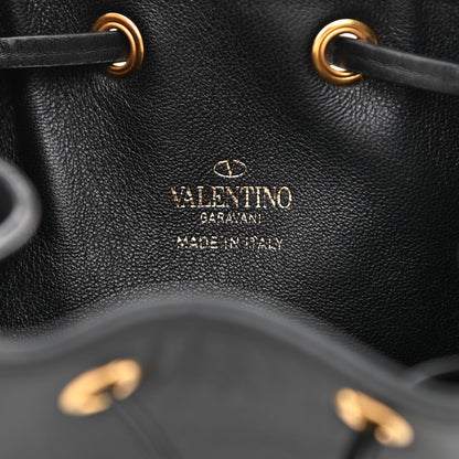Valentino Garavani Nappa Mini VLogo Signature Chain Bucket Bag Black 6 of 9