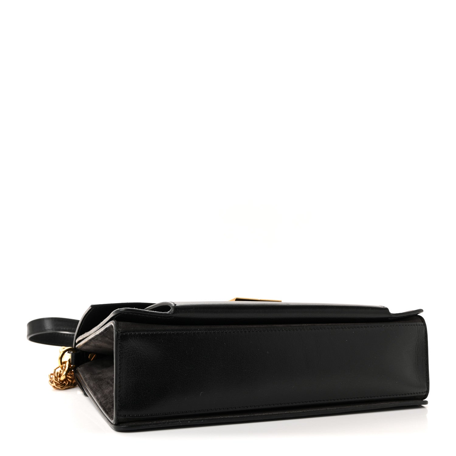Givenchy Sugar Goatskin Suede Medium GV3 Shoulder Bag Black Grey 4 of 9