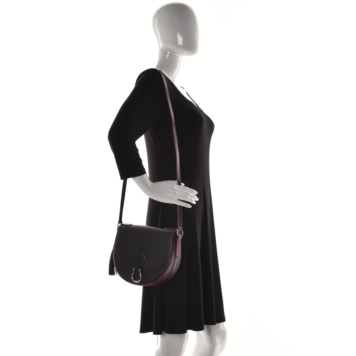 Epi Saint Cloud NM Black Hot Pink
