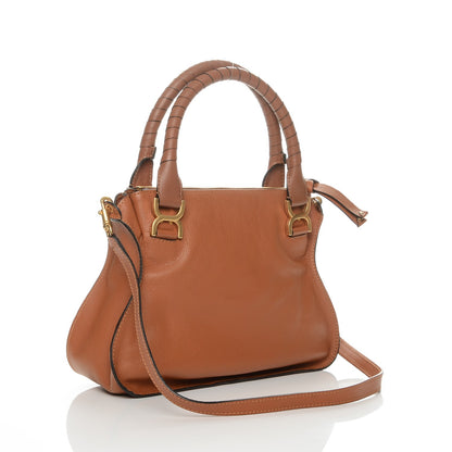 Chloe Calfskin Medium Marcie Satchel Tan 3 of 6