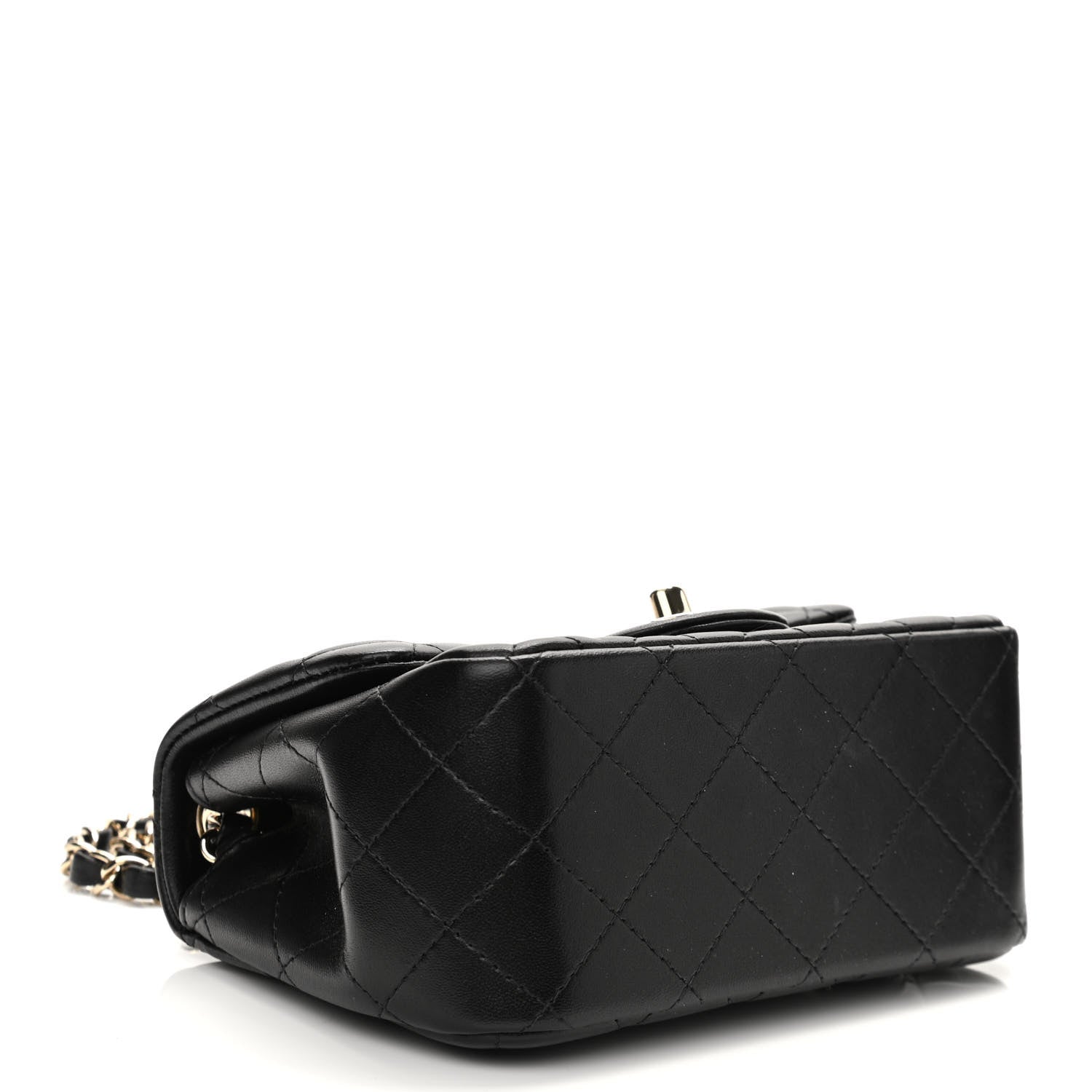 Chanel Lambskin Quilted Mini Square Flap Black 4 of 11