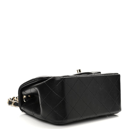Chanel Lambskin Quilted Mini Square Flap Black 4 of 11