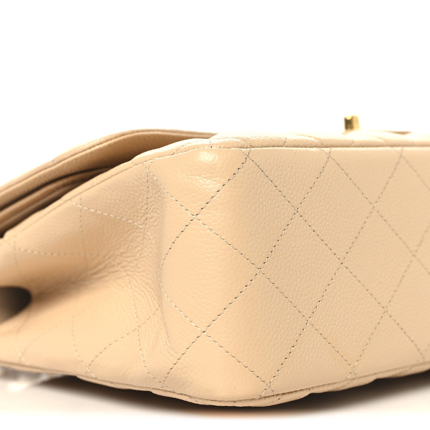 Chanel Caviar Quilted Jumbo Double Flap Beige Clair 9 of 10