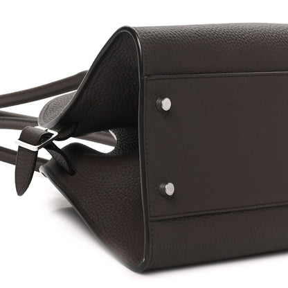The Row Matte Grained Calfskin Margaux Shoulder 12 Deep Brown 7 of 8