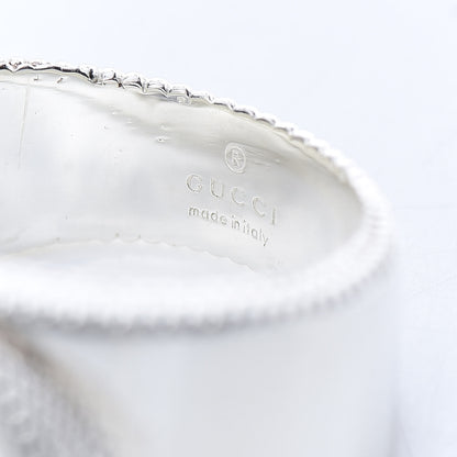 Gucci Sterling Silver Interlocking G Band Ring 56 7.5 6 of 6
