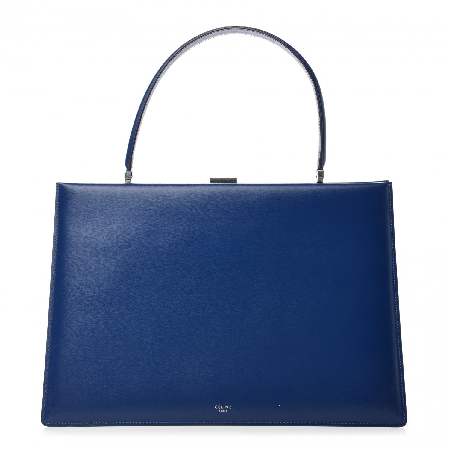 Celine Patina Box Calfskin Medium Clasp Bag Lazuli 1 of 10