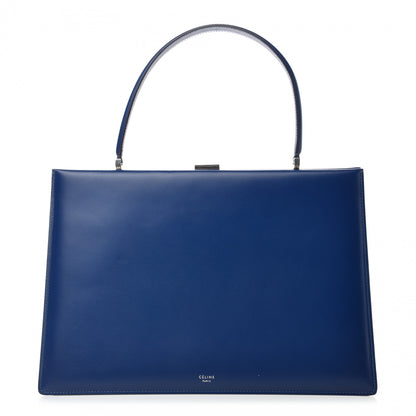 Celine Patina Box Calfskin Medium Clasp Bag Lazuli 1 of 10