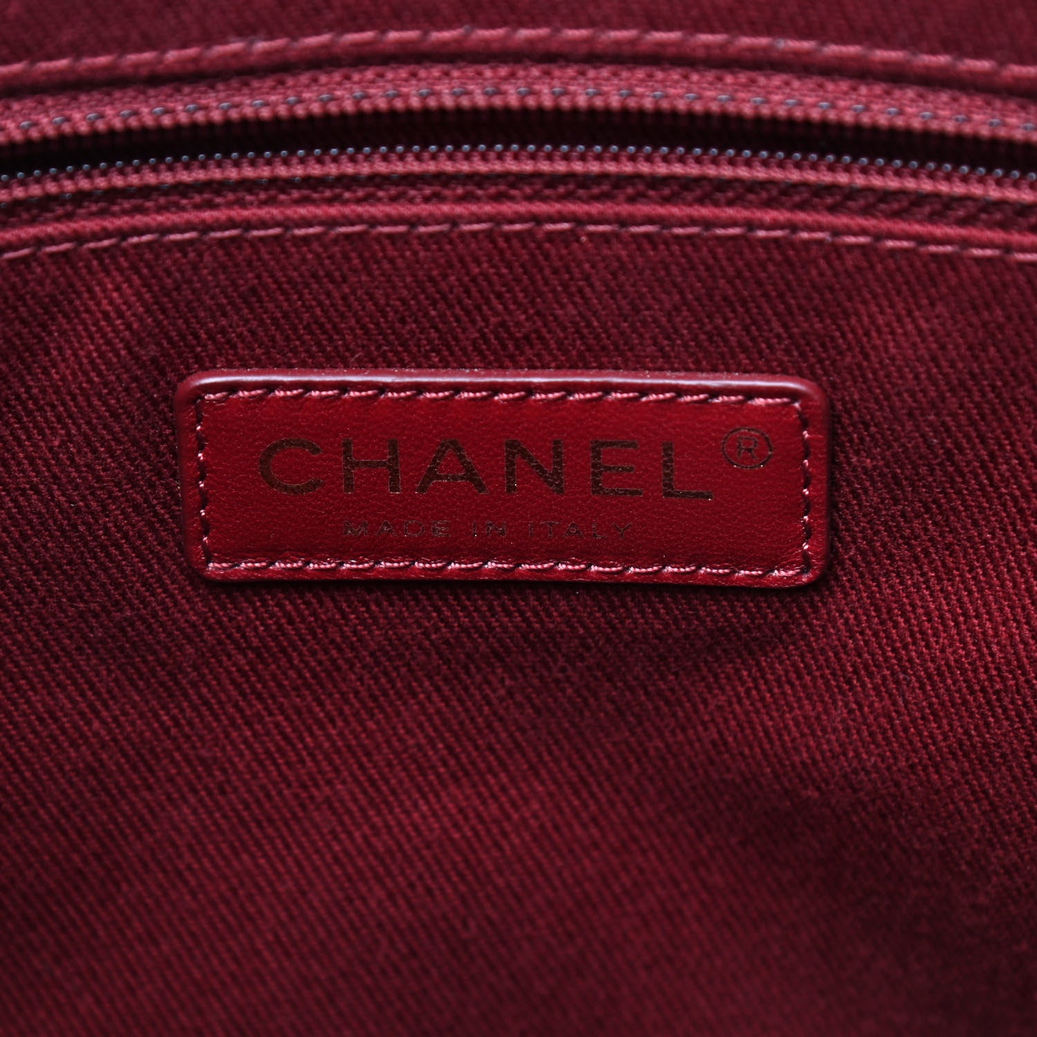 Chanel Glazed Caviar Quilted Small Shiva Tote Dark Brown 7 of 8