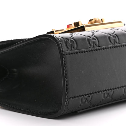 Gucci Guccissima Small Padlock Shoulder Bag Black 10 of 16