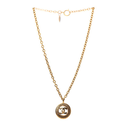 Chanel CC Chain Pendant Necklace Gold 3 of 7