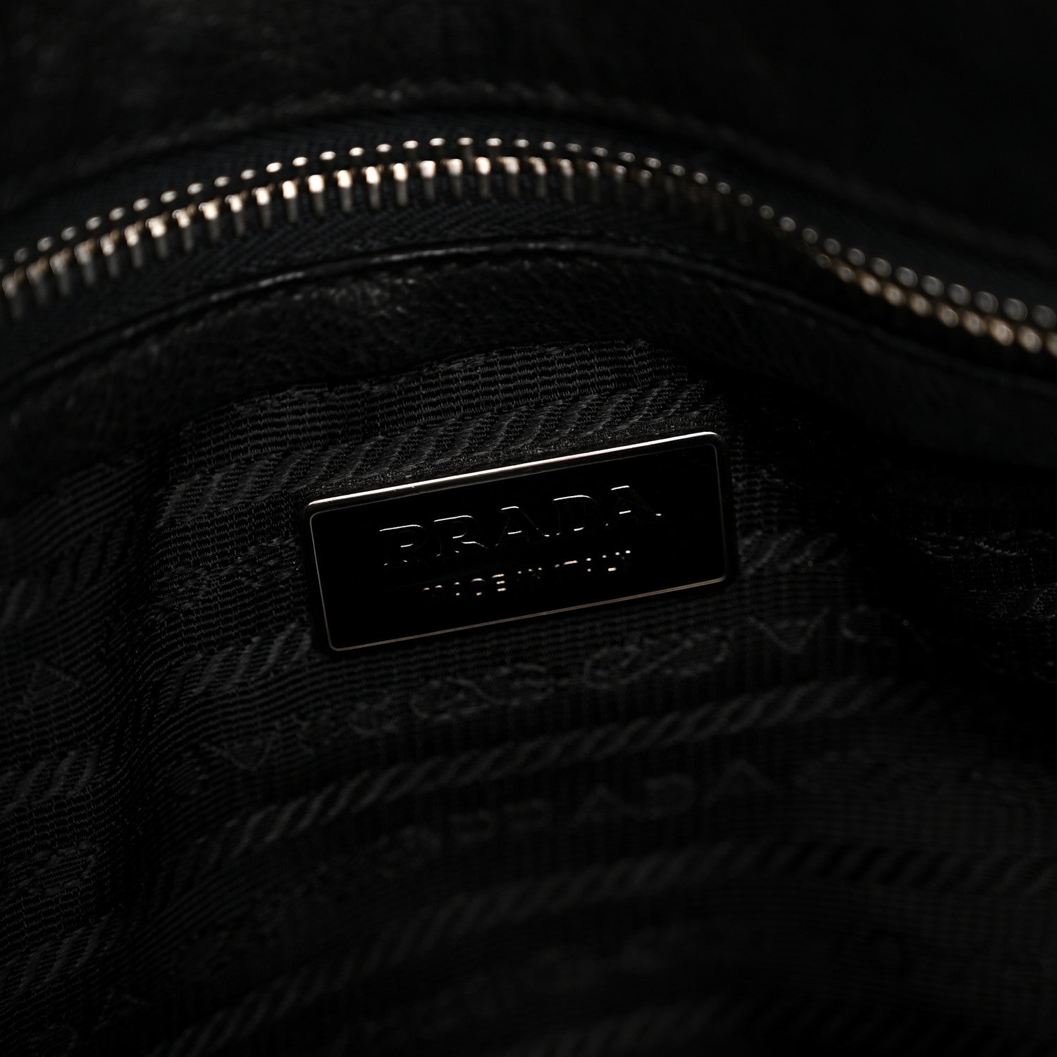 Prada Cervo Antik Easy A Foldover Pushlock Flap Shoulder Bag Black 6 of 15