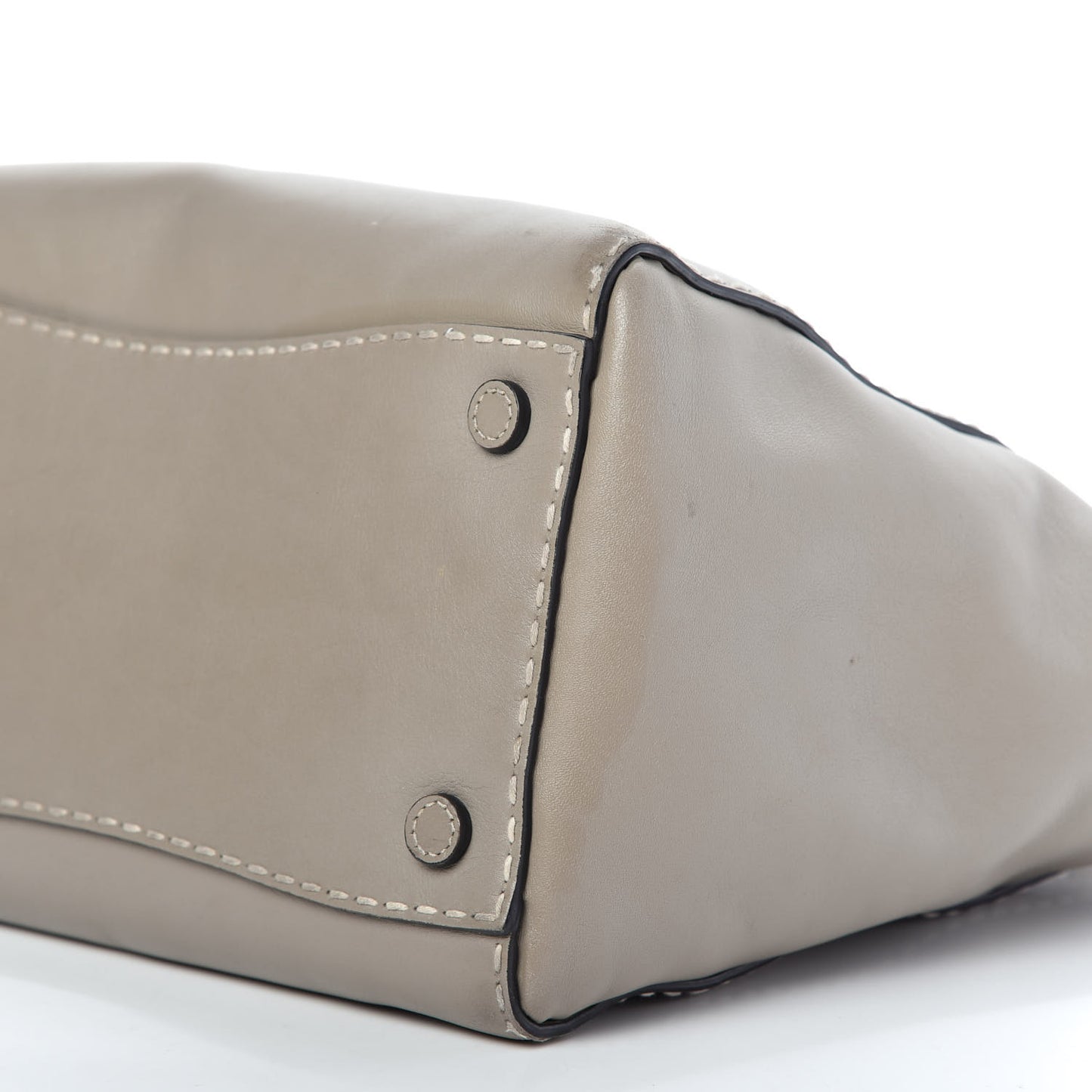 City Calf Small Hand Stitched Galleria Double Zip Tote Calce