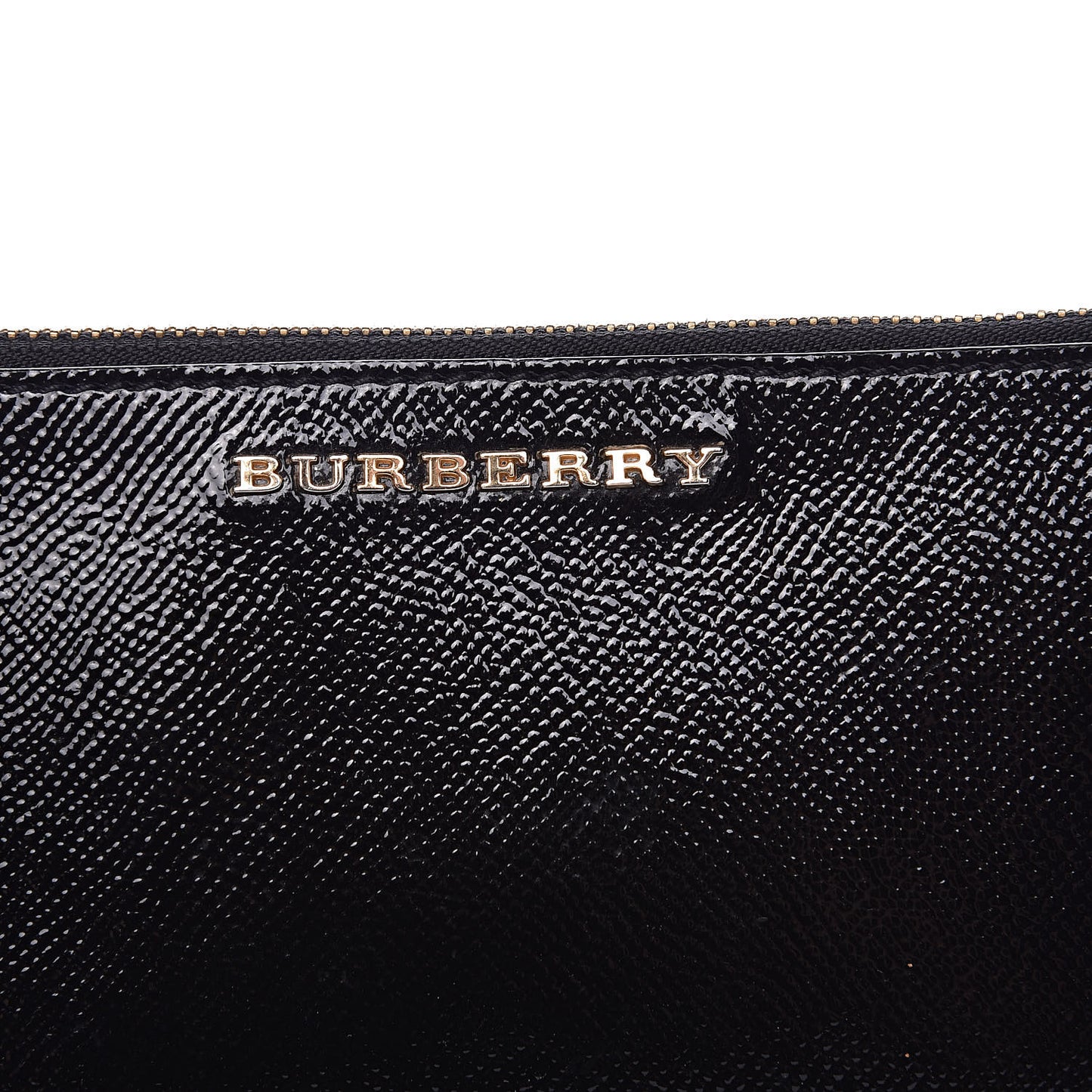 Patent London Peyton Crossbody Clutch Bag Black
