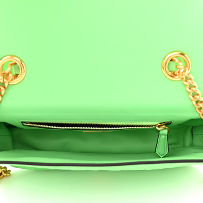 Fendi Nappa Small FF Embossed Midi Chain Baguette Edamame 5 of 10