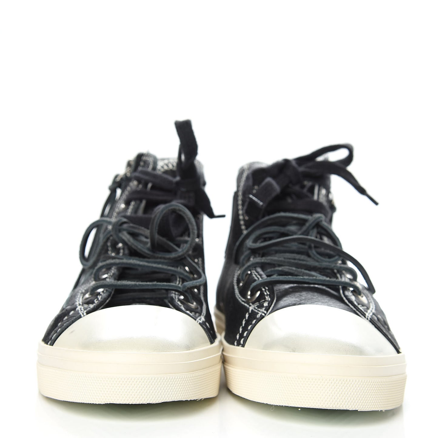 Distressed Calfskin Womens Rivingston Womens High Top Sneakers 41 Black