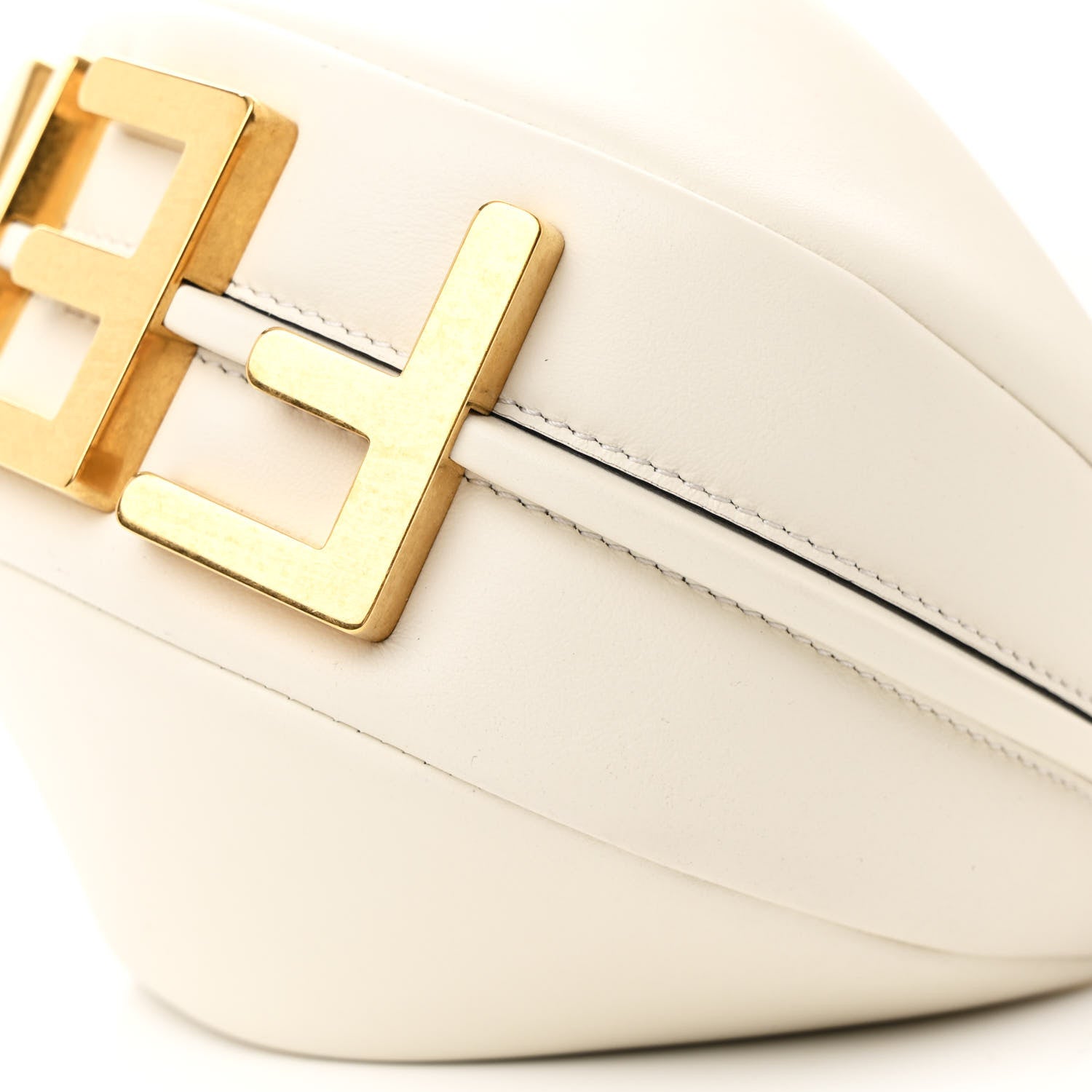 Fendi Vitello Grace Matte Mini Fendigraphy Hobo Bag White Ice 10 of 10