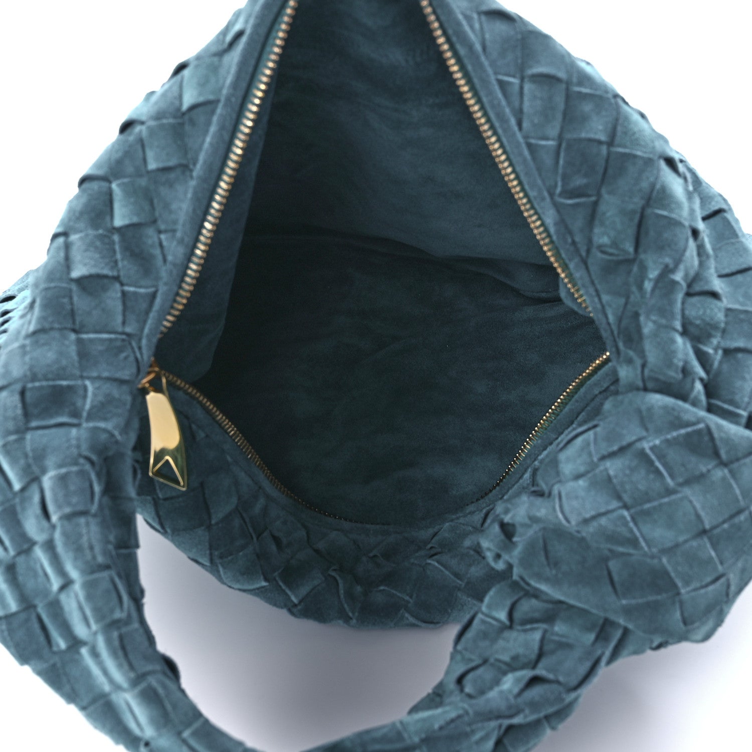 Bottega Veneta Suede Calfskin Intrecciato Teen Jodie Hobo Scuba 4 of 9