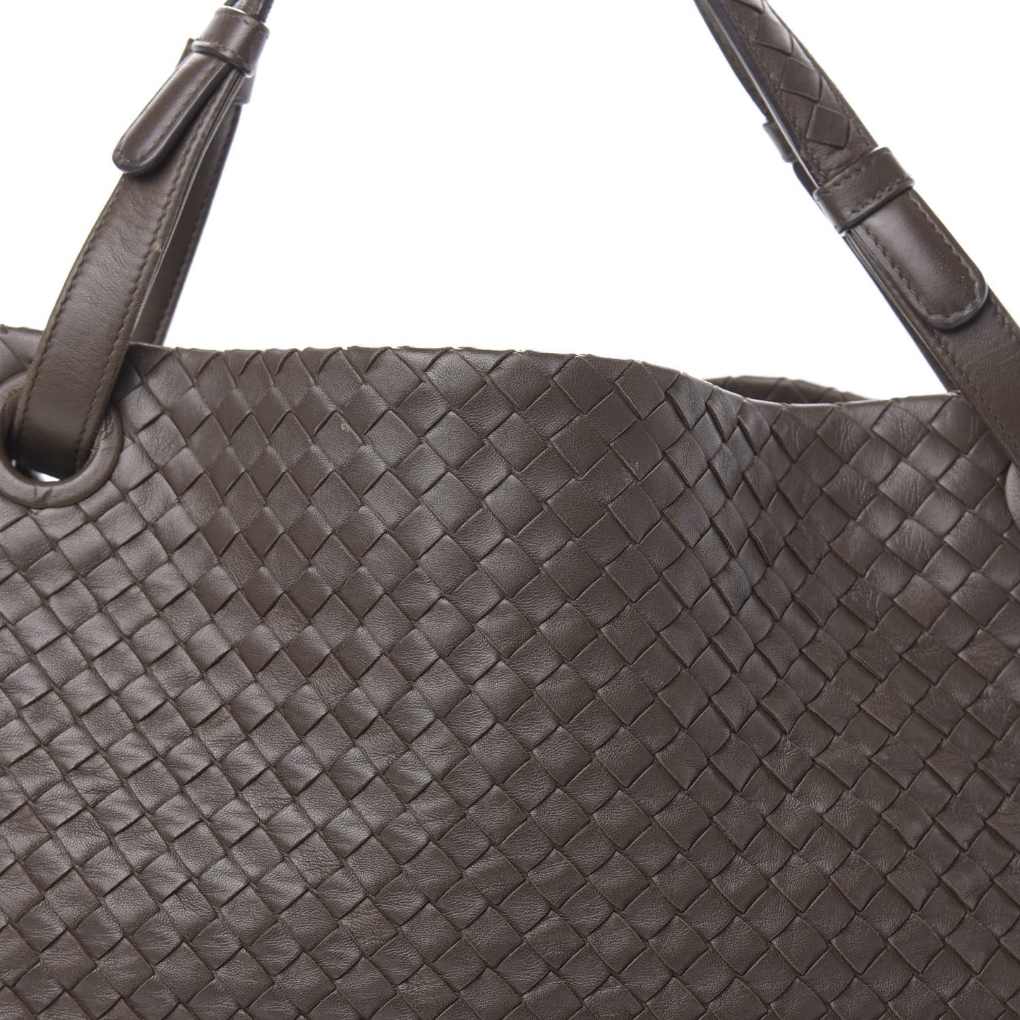 Nappa Intrecciato Medium Garda Bag Ebano