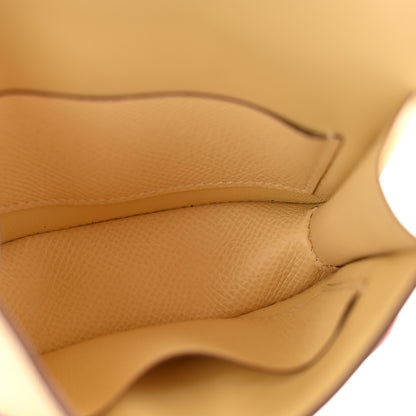 Hermes Epsom Constance Slim Wallet Jaune Poussin 6 of 10