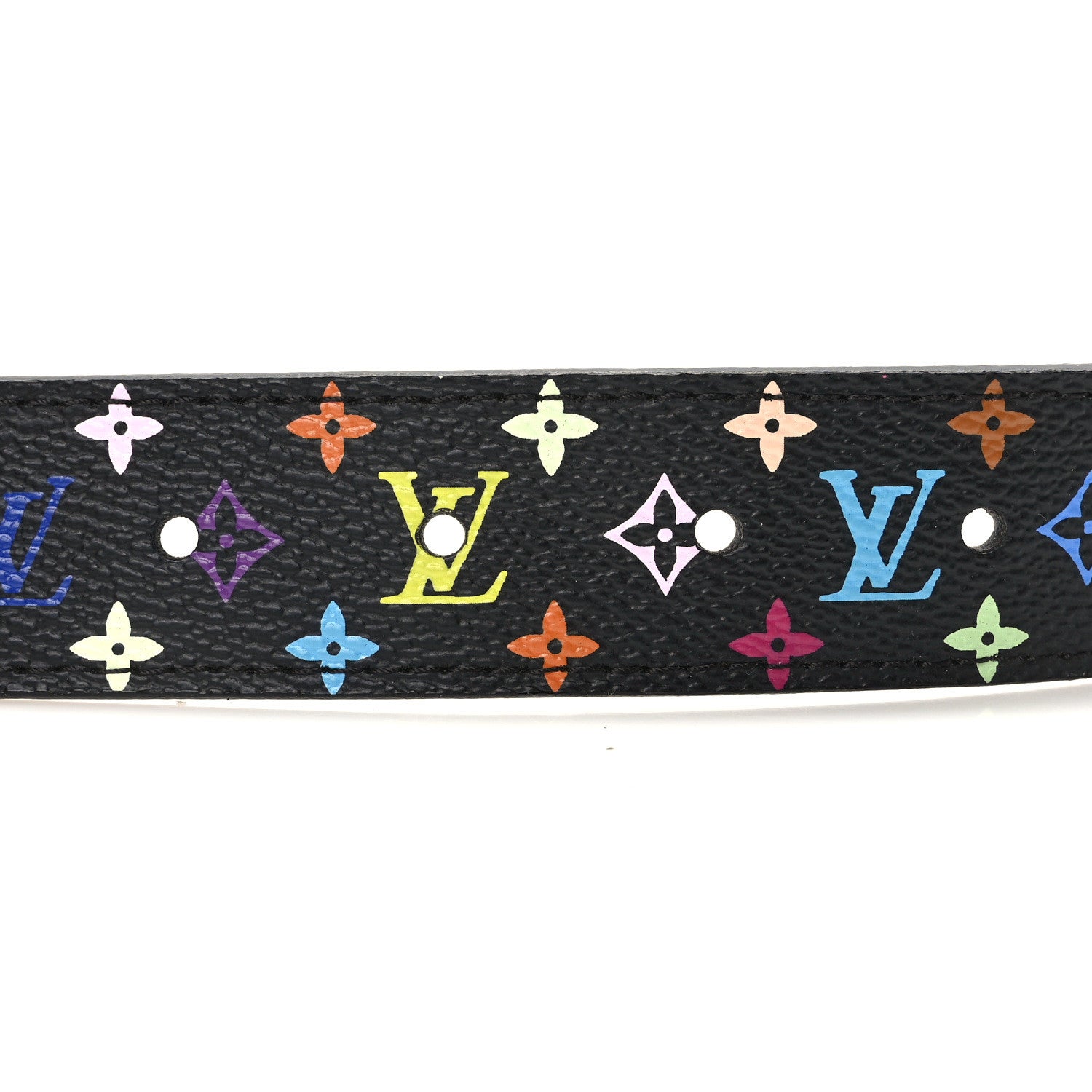 Louis Vuitton Monogram Multicolor LV Cut Reversible Belt 90 36 Black 4 of 4