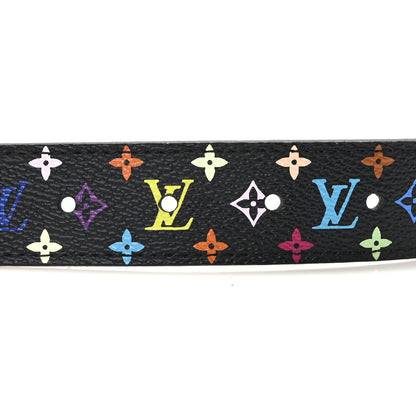Louis Vuitton Monogram Multicolor LV Cut Reversible Belt 90 36 Black 4 of 4