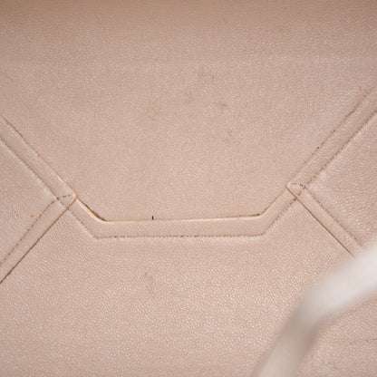 Celine Grained Calfskin Medium Horizontal Cabas Phantom White 9 of 15