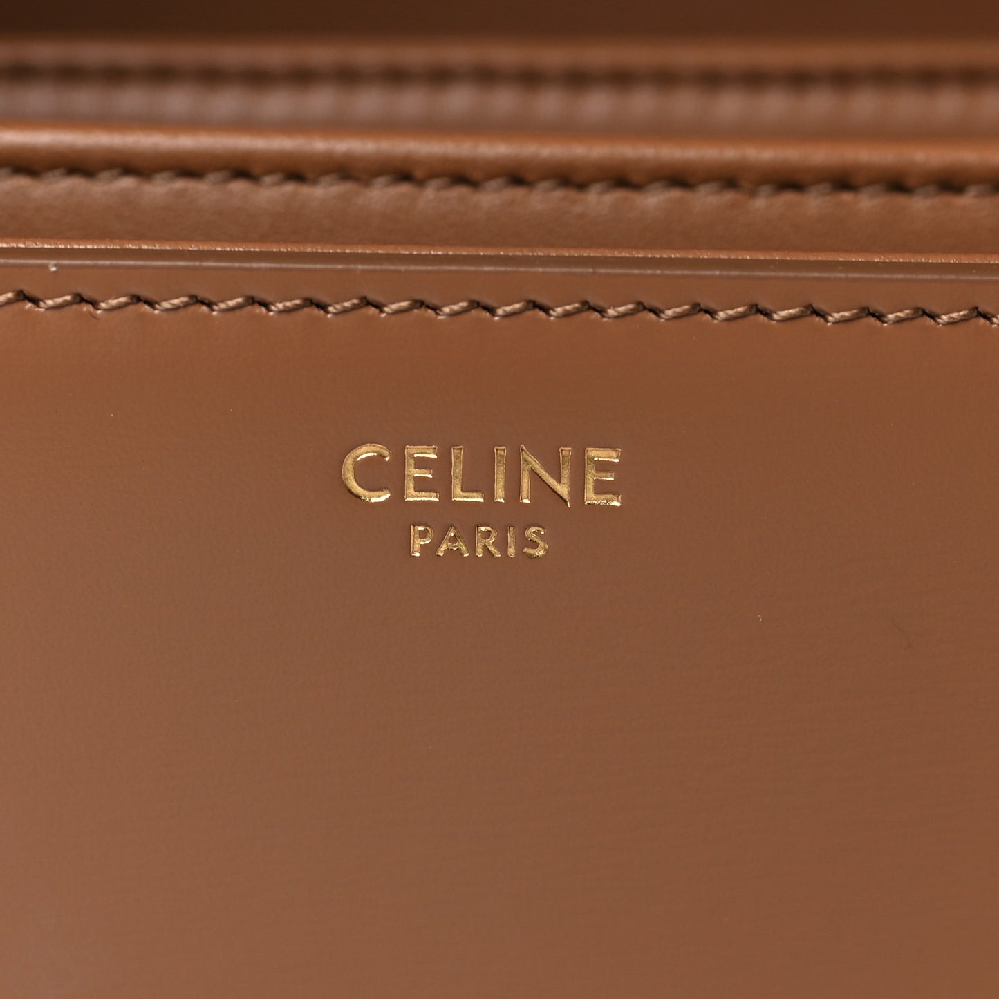 Shiny Calfskin Medium Triomphe Bronze