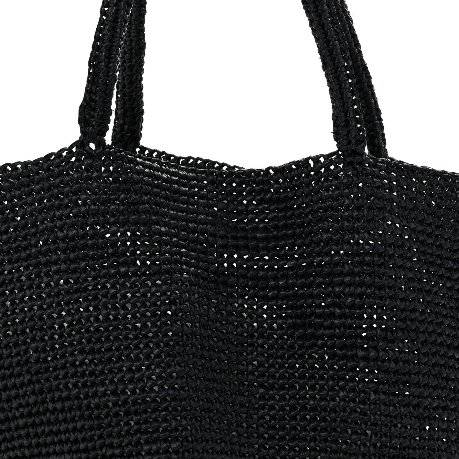 The Row Raffia Genevieve Tote Bag Black 7 of 11