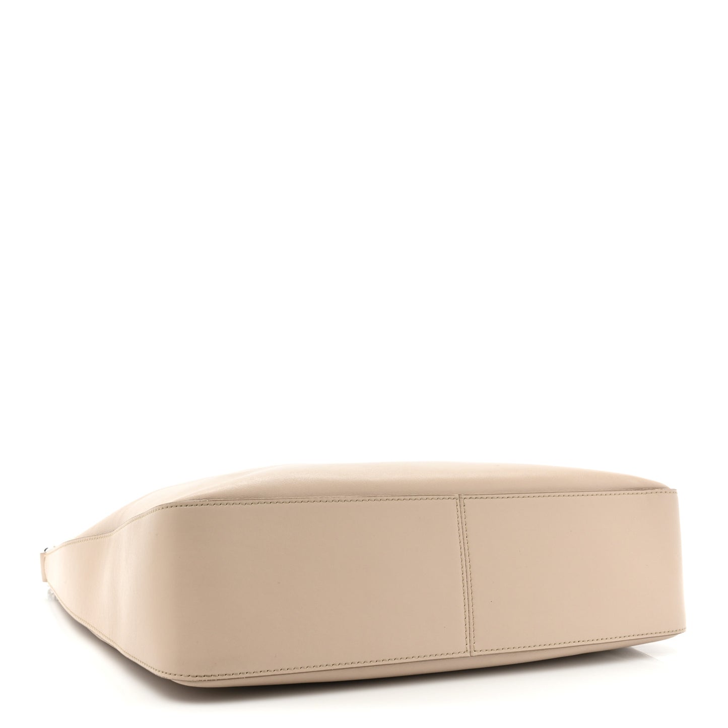 Smooth Calfskin Medium Moon Cut Out Shoulder Bag Dune